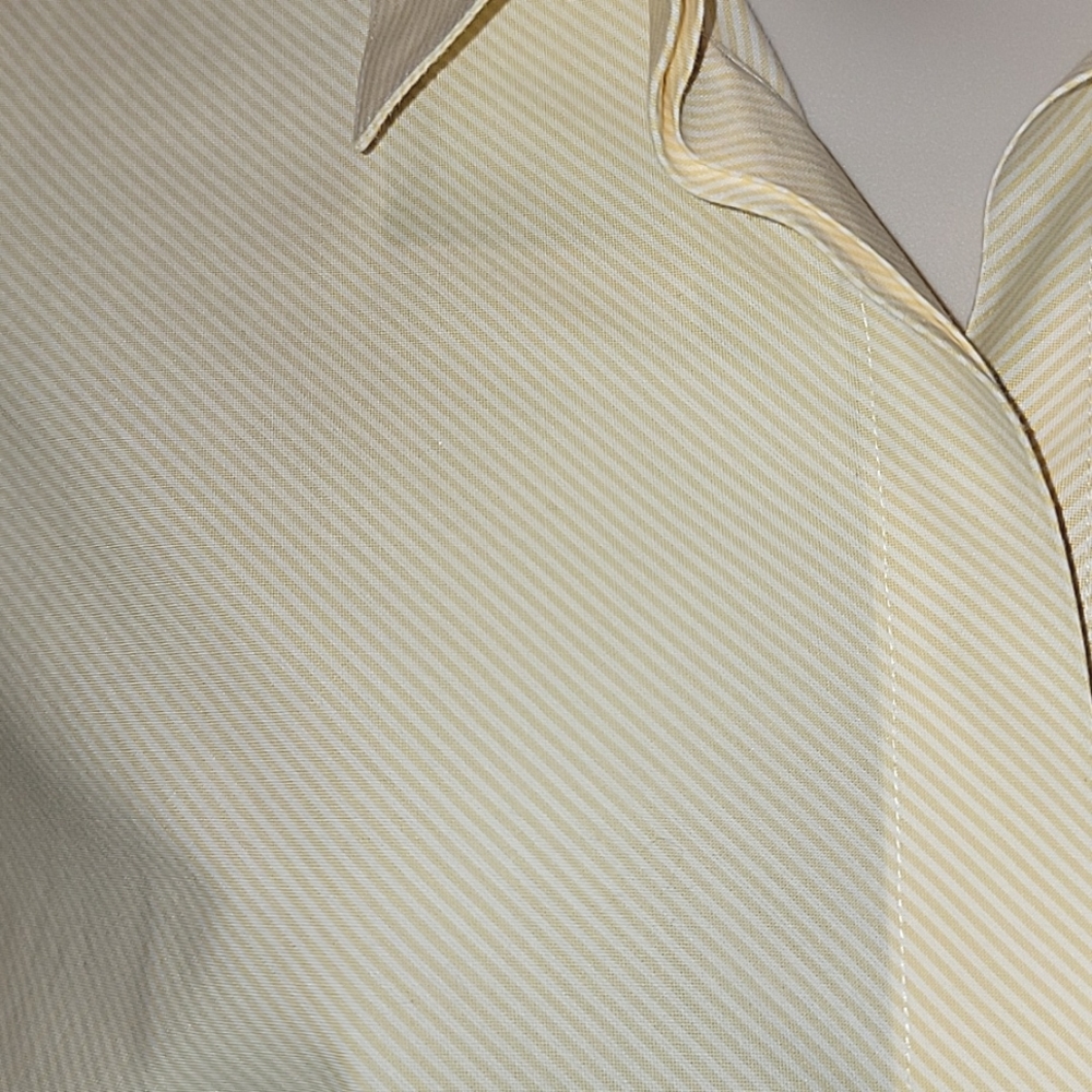 CHICOS WOMEN'S NO-IRON COTTON STRIPED POCKET-DETAIL SHIRT - Picture 5 of 10